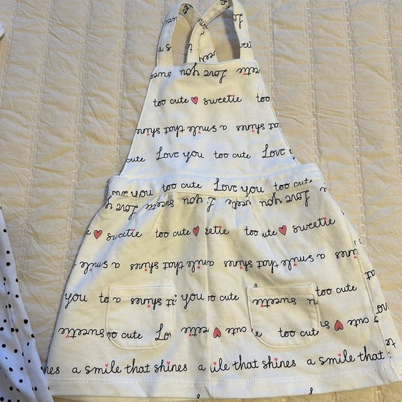 18-24m polkadot sleepers, carters too cute dress, Osh Kosh sweater,wh,pink,bl - Picture 9 of 16